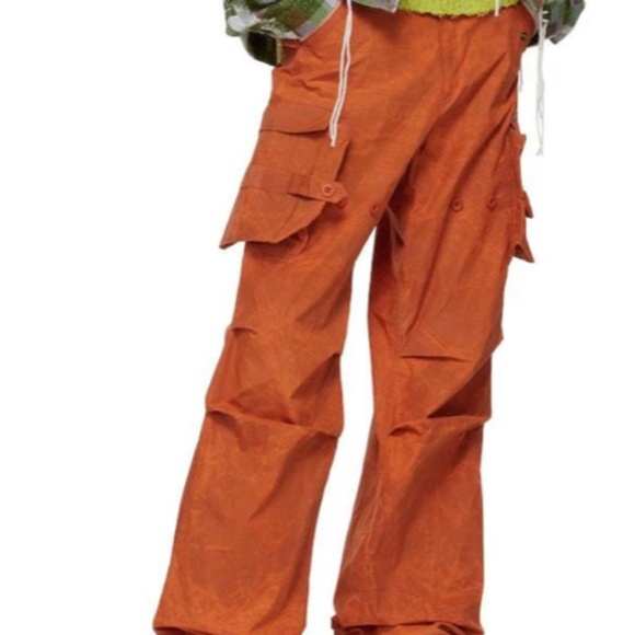 Andersson Bell Fatani Crack Cargo Pants  Orange (Size 50 IT/US 34) - Picture 2 of 8
